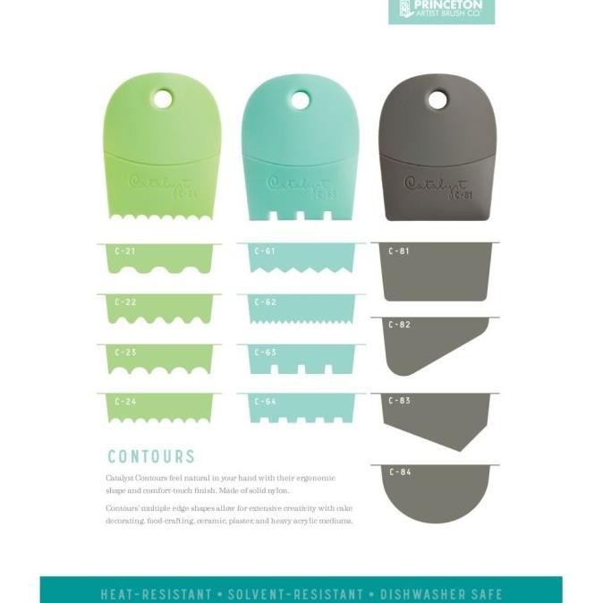 

restock !!! Princeton Catalyst Contour Tool Alat Lukis Palette Spatula Lukis