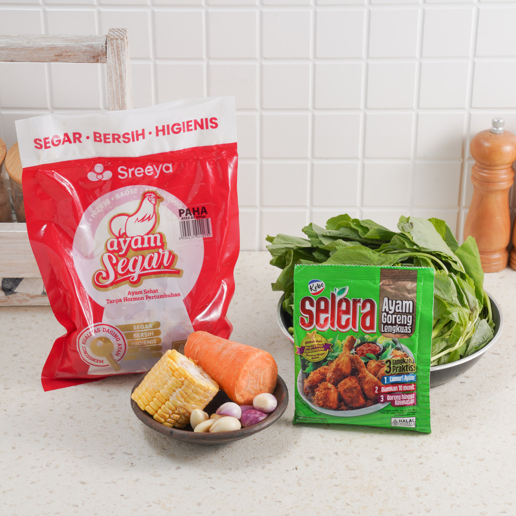 

Sayurbox x Sirka Bundle Paket Masak Ayam Goreng Lengkuas & Sayur Bening Bayam 1 pack