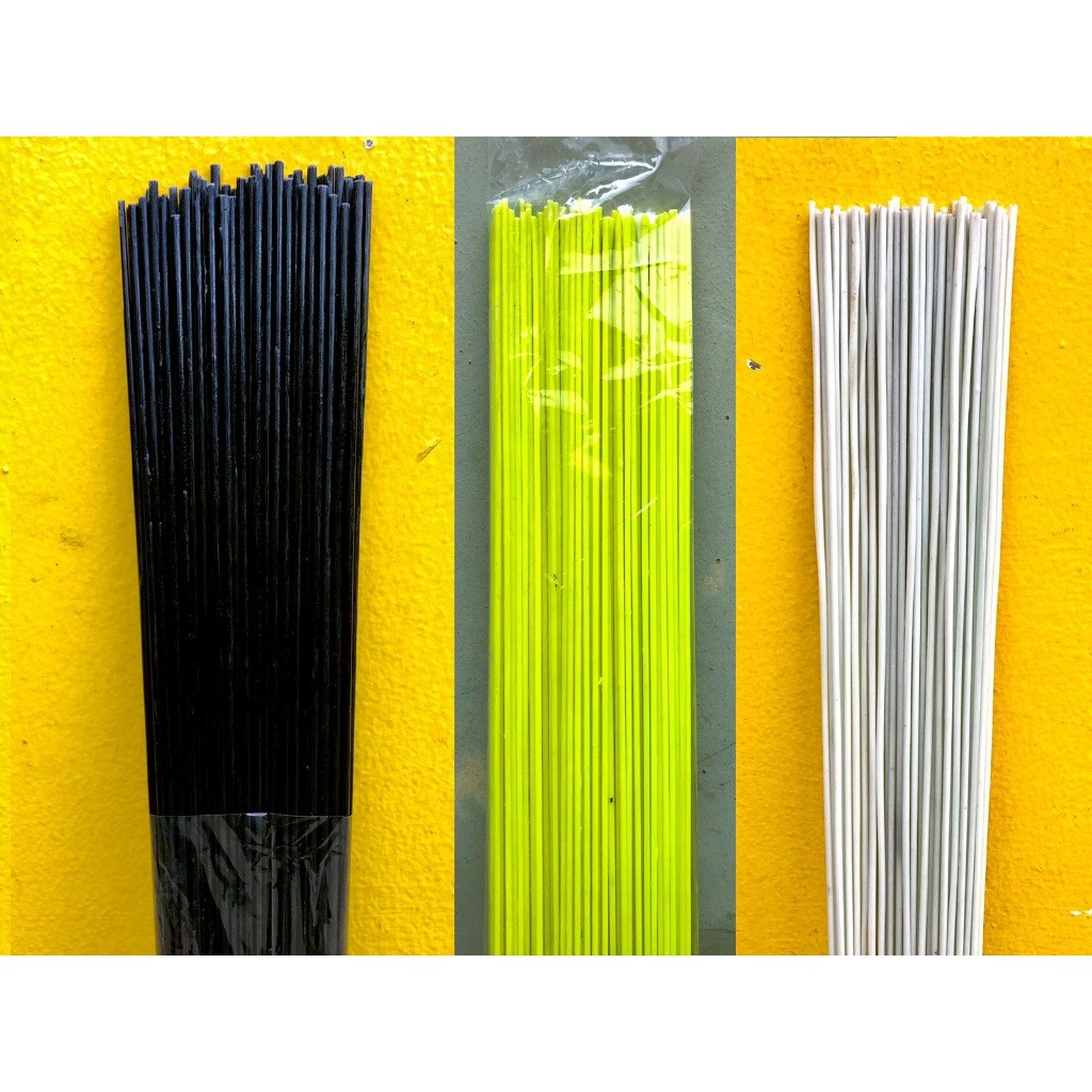 Ruji Fiber Stik Non Kulit Panjang 60cm Ukuran 1mm,1,3mm,1,5mm,1,8mm,2,5mm,3mm