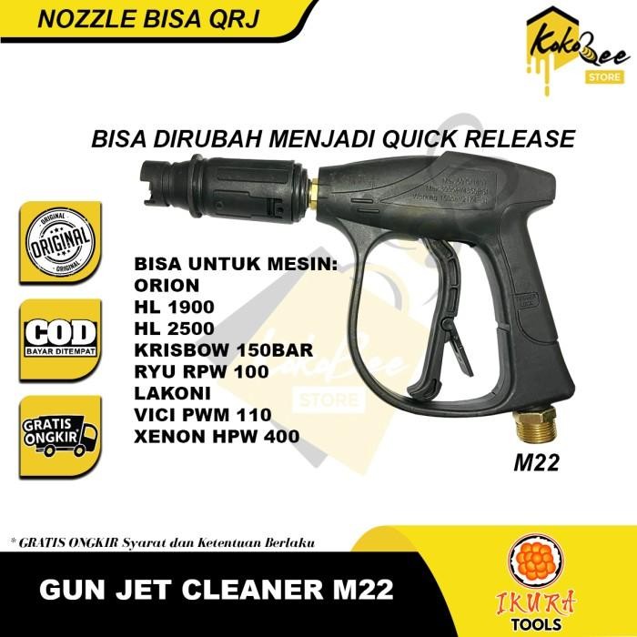 

Terlaris Ikura Tools Gun Washer Jet Cleaner Tembakan Penyemprot Alat Mesin Cuci Steam High Pressure