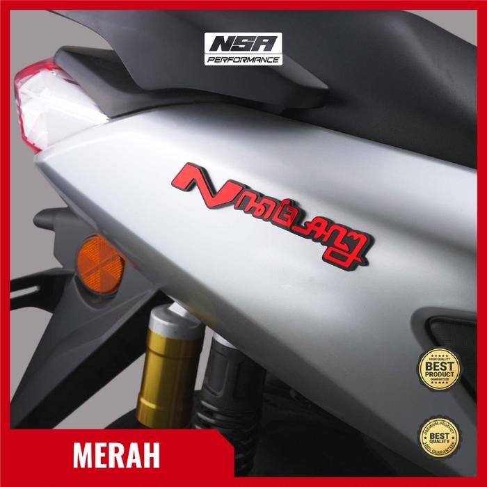 Ready JT NSA EMBLEM NMAX AKSARA JAWA LOGO NMAX TIMBUL 3D YAMAHA NMAX BUKAN STIKER STICKER TIMBUL