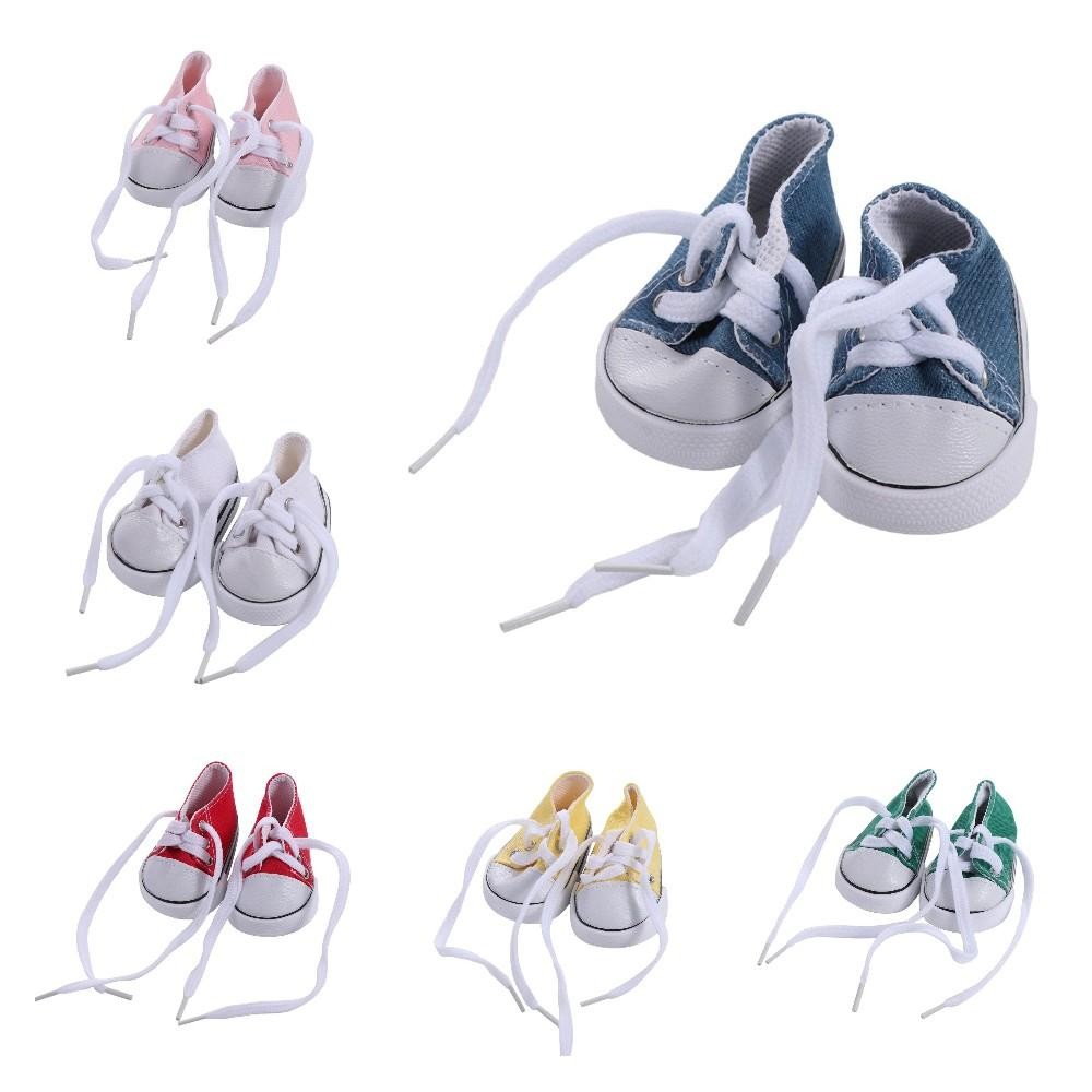 Shoes For Dolls Accessories Cute Doll Shoes Kawaii Mini Bjd Doll Shoes Colorful 7Cm Doll Sneakers