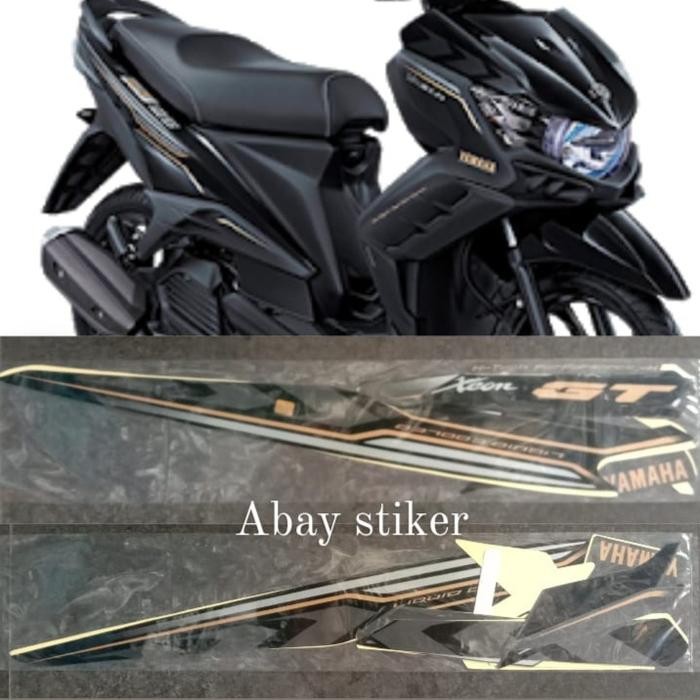Ready JT Striping Stiker & list body Yamaha Xeon GT 125 2015 hitam