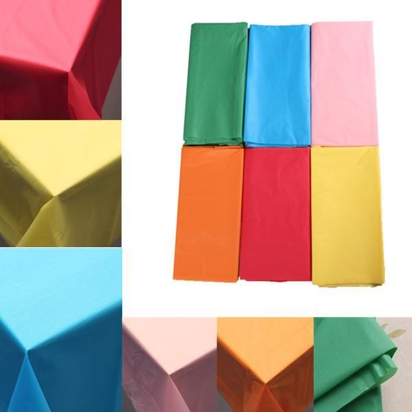 JTTOP" TAPLAK MEJA PLASTIK POLOS / PLASTIC TABLE COVER POLOS