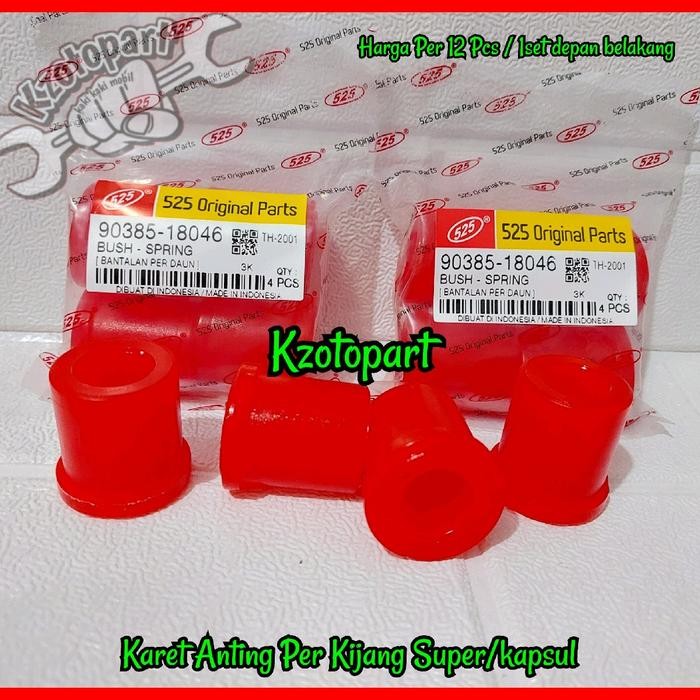 Berkahsspeed 1 Set Karet Anting Per Boshing Per Daun Depan Belakang Kijang Super Kijang Kapsul Grand