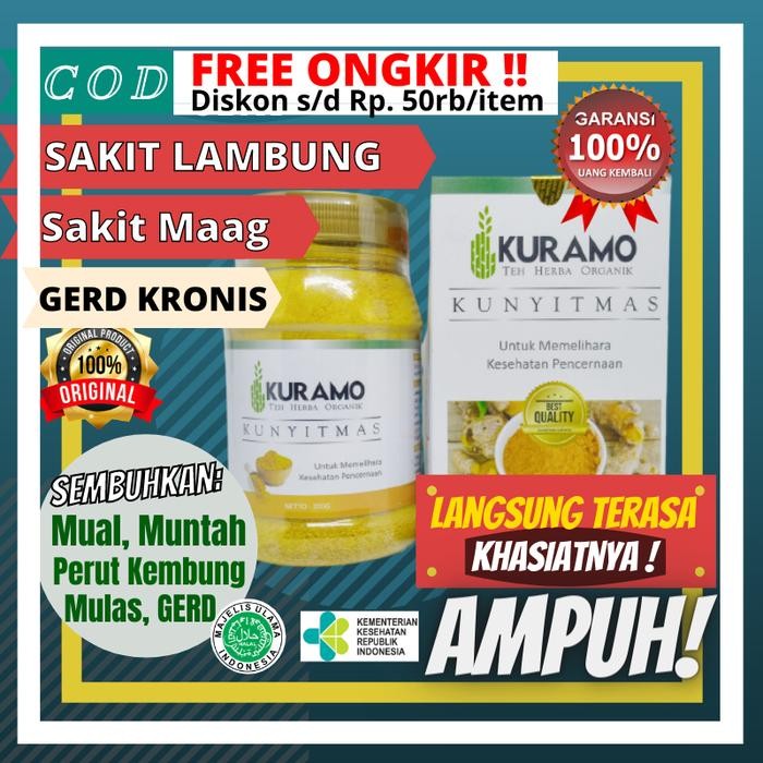 

Terlaris Kuramo Kunyit Mas Obat Herbal Maag Magh Gerd Asam Lambung Kronis #21
