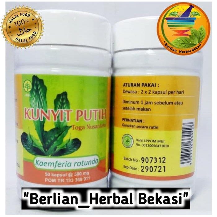

Terlaris Kunyit Putih Isi 50 Kapsul Toga Nusantara 100% Asli & Original