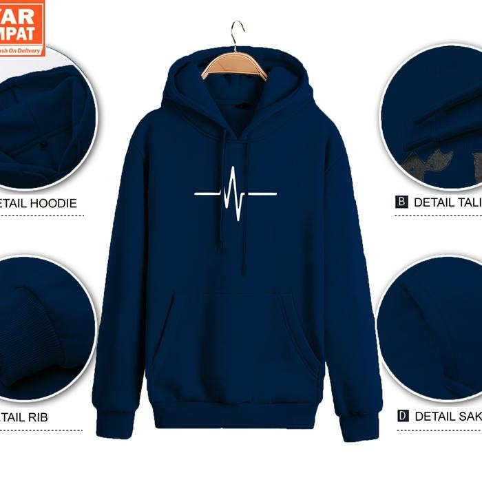 

Terlaris Zonyclotes // Sweater Hoodie Sablon Detak Jantung Hodie Pria Wanita Hoddie Sweater Switer