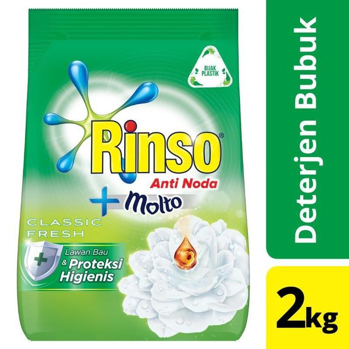 Rinso Molto Anti Noda Detergen Bubuk 1,8 kg / Detergen Bubuk Rinso 2kg