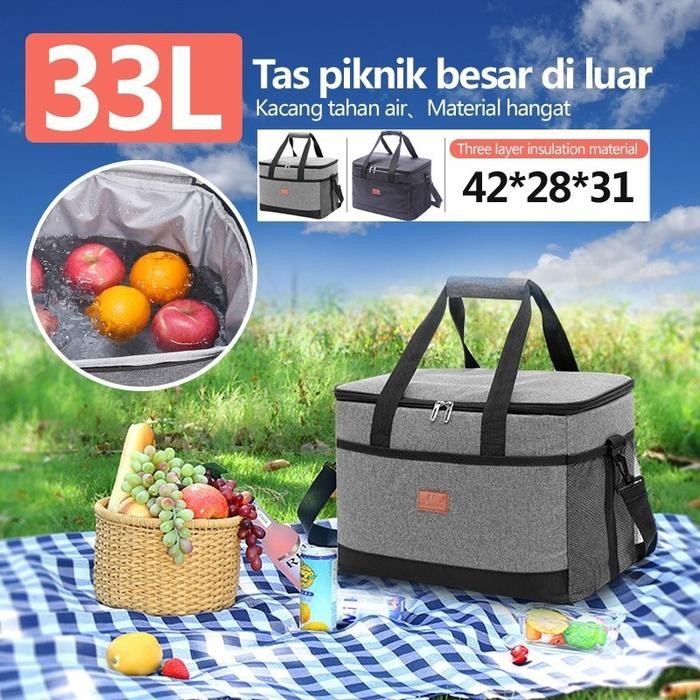 

COD Lunch Bag, Thermal Bag 33Lpenyimpanan makanan dan minumanBerlaku untuk Piknik/Kantor/Perjalanan