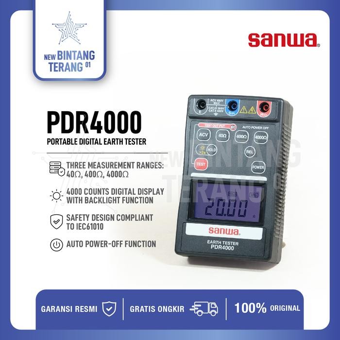 DIGITAL EARTH TESTER SANWA PDR4000