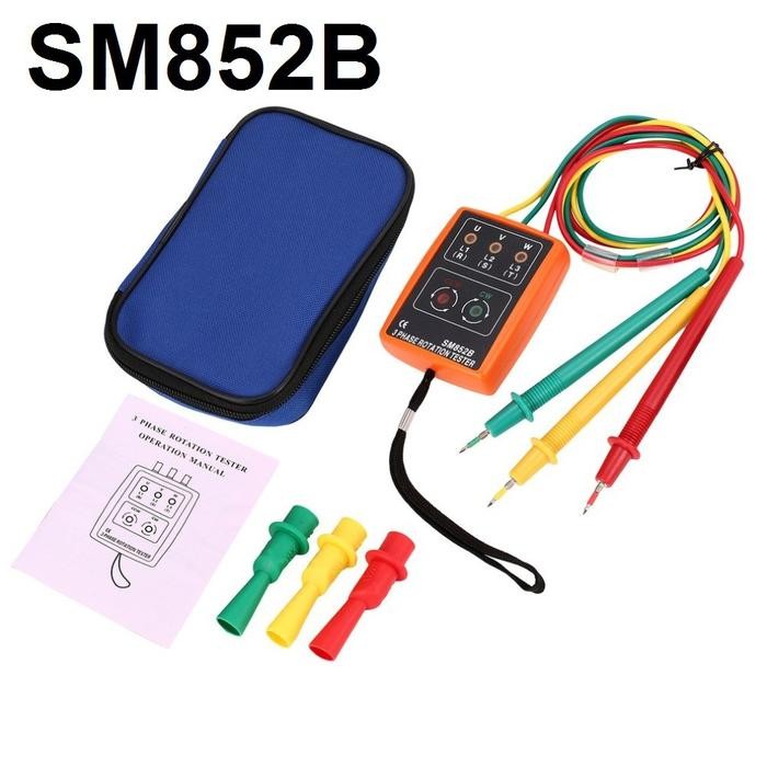 INDICATOR SP8030 SM852B DIGITAL 3 PHASE TESTER DETECTOR METER 20-400HZ