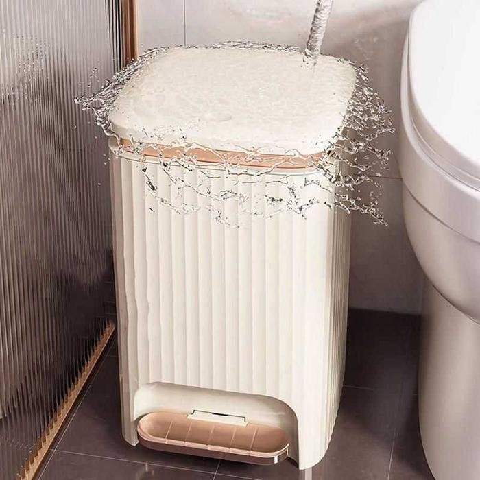 Tempat Tong Sampah Pedal Injak Kaki Tong Sampah Dapur Kamar Mandi Injak Pedal Kaki Praktis Trash Bin