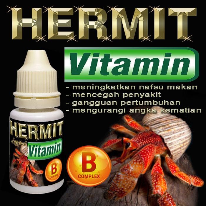HERMIT VITAMIN CAIR HERMITCRAB KELOMANG PANTAI KEONG DARAT OBAT GANGGUAN PERTUMBUHAN KEPITING PETAPA