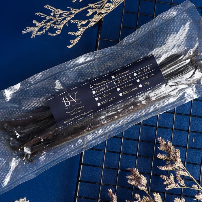 

Caraka.store1 Vanilla Beans Planifolia GRADE A Gourmet (Biji Vanila 100% ORGANIK)