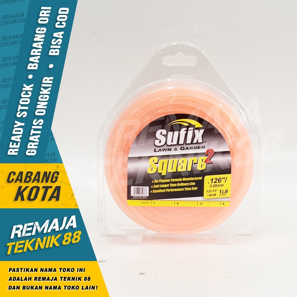 TALI SENAR POTONG RUMPUT / SUFIX 1 LB / 1LB / PANJANG 40 - 83 METER