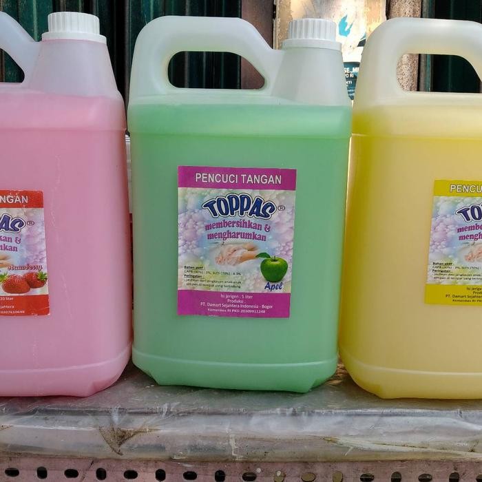 sabun cuci tangan toppas 5 liter