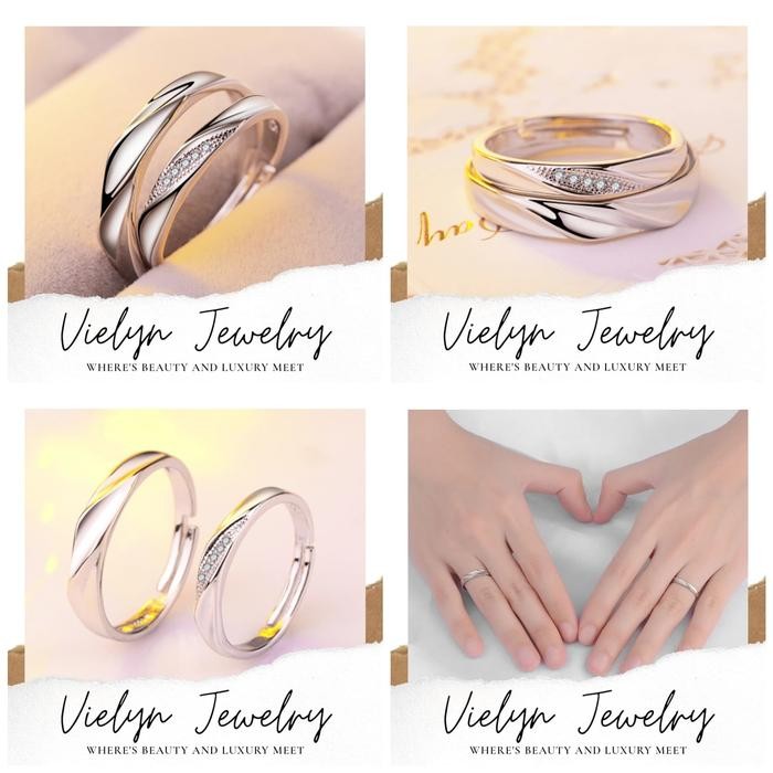 JTTOP" CINCIN SILVER / HALAL / SWAROVSKI / CINCIN COUPLE / CINCIN PRIA WANITA