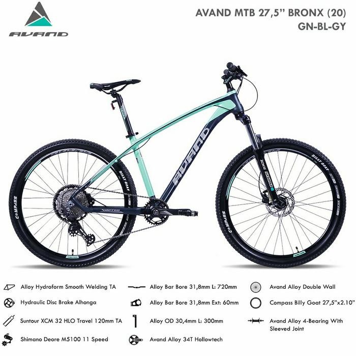 Sale Sepeda Mtb 27.5 Inch Avand Bronx Deore 11 Speed Hydraulic