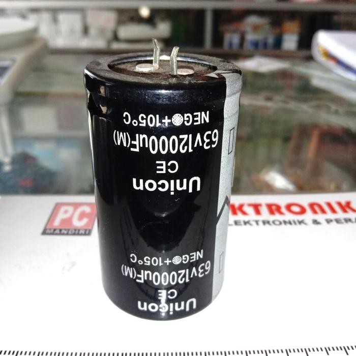 12.000Uf 12000Uf 12.000 12000 63 63V Unicon Capacitor 12000 Uf 63 V New