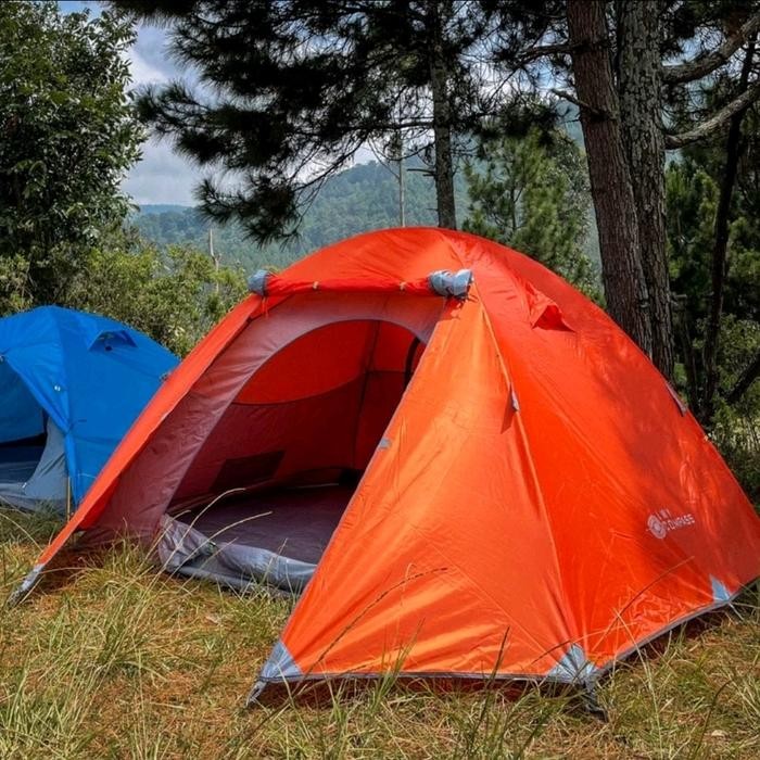 Mantab Tenda Camping Outdoor Dobel Layer Kapasitas 4 Orang Frame Aloy