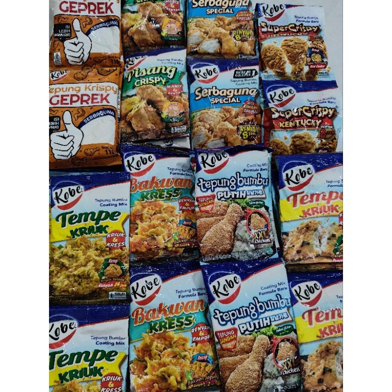 

Konter Makanan Sasa Tepung Bumbu All Variant Pisang/Bakwan/Kentucky/Hot N Spicy Sachet