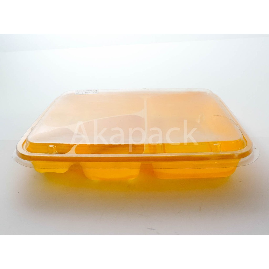 

Konter Makanan (50Pc) Bento Tray Sekat 4 / Wadah Bento / Bento / Catering Box