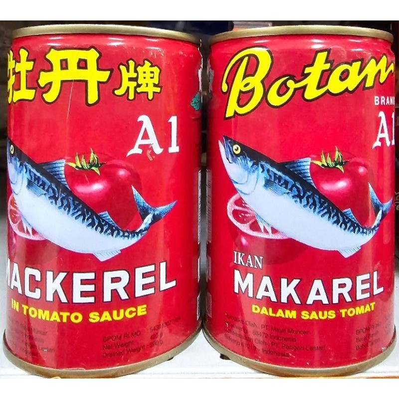 

Konter Makanan Botan Mackerel Sardines Premium 425G - 1 Kaleng
