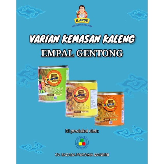 

Konter Makanan Empal Gentong H.Apud Kemasan Kaleng