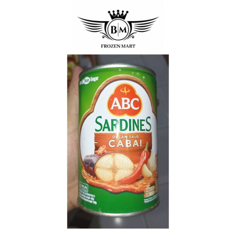 

Konter Makanan Abc Ikan Sarden/Sardines 425Gr.