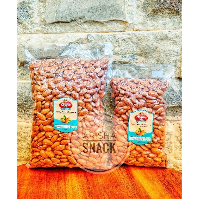 

Konter Makanan Kacang Almond Panggang Premium 1Kg / Roasted Almond