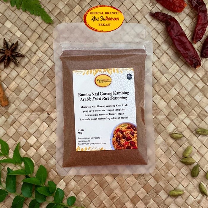 

Konter Makanan Bumbu Nasi Goreng Kambing Kebuli / Arabian Fried Rice Seasoning 50 Gr