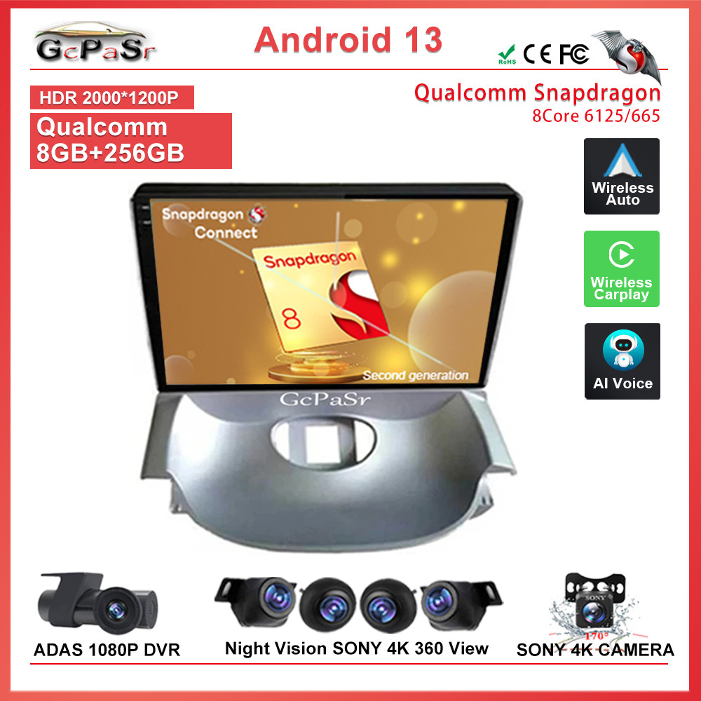 Qualcomm Snapdragon Android For Peugeot 206 2004-2008 For Citroen C2