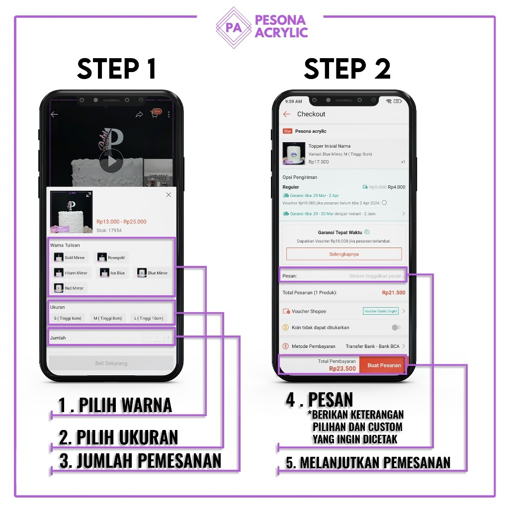 

Sensasi Lezat Topper Inisial Nama