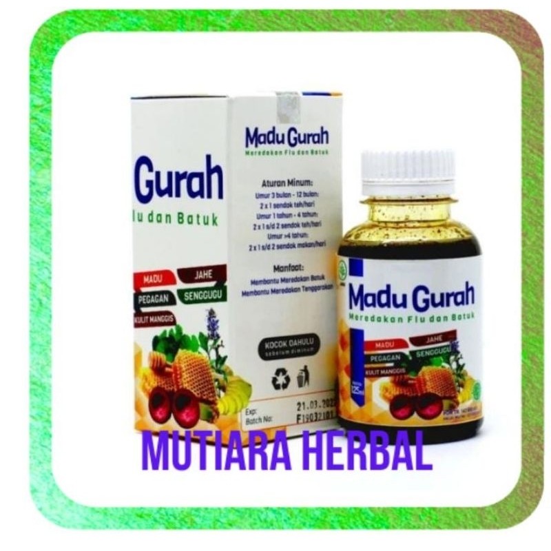 

Sensasi Lezat Madu Obat Herbal Gurah Flu Dan Batuk Madu Gurah Naturafit 125Ml Asli Original