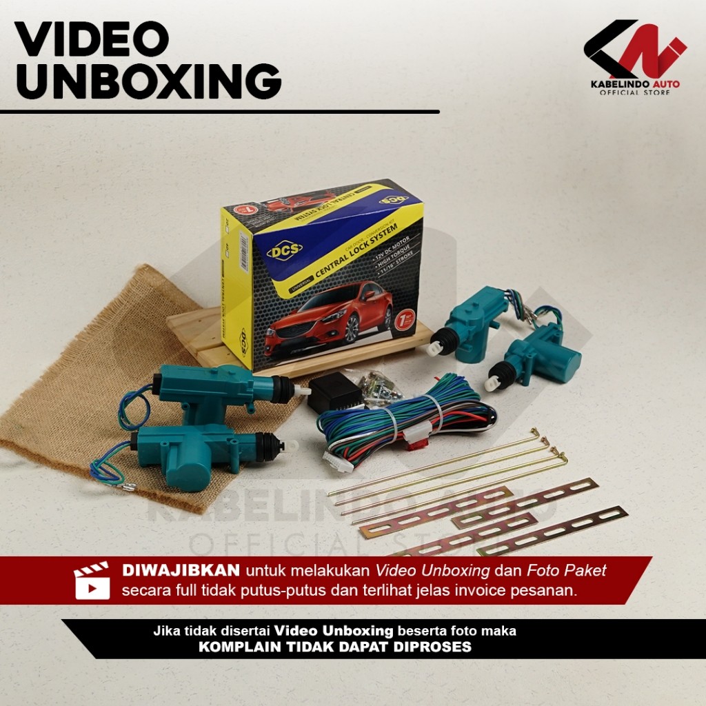 Central Lock / Kunci Mobil / Sentral Lock Set Pintu Mobil 4 Pintu Model Hh Quality