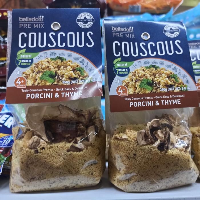 

Kualitas Terjamin Belladotti Couscous Porcini Thyme 250Gr