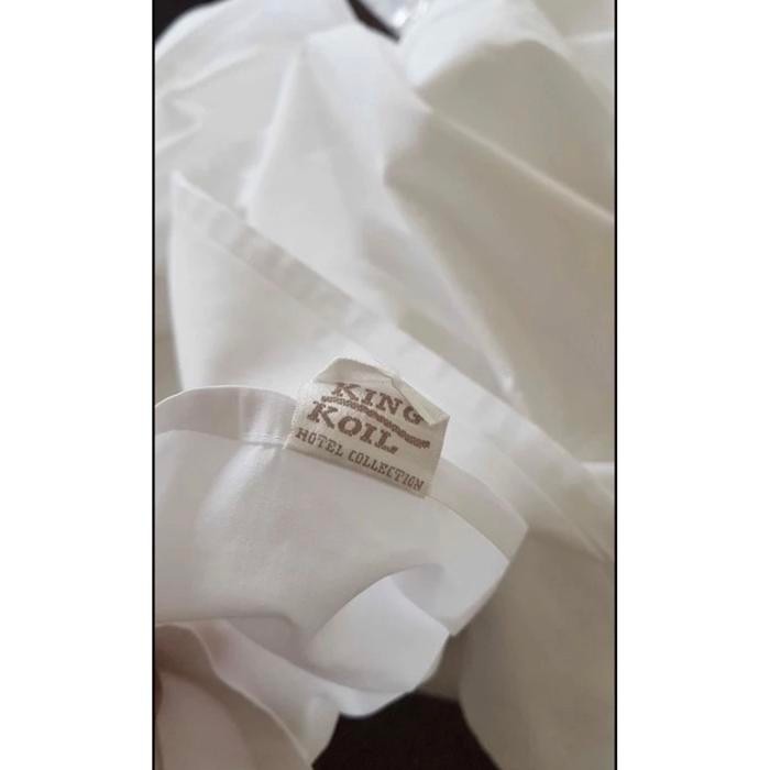 Flatsheet kingkoil ex hotel/sprei tanpa karet/sprei polos kingkoil