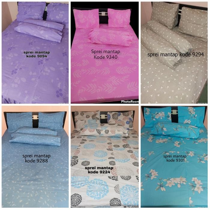 sprei perca My Love ukuran 90x200 kain kotakan