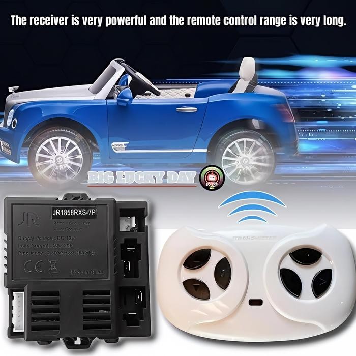 Remot Receiver Mobil Aki Jr1858Rxs-7P / Jr1858Rxs-5P 12V Mobilan Aki Anak Remote Control Transmitter