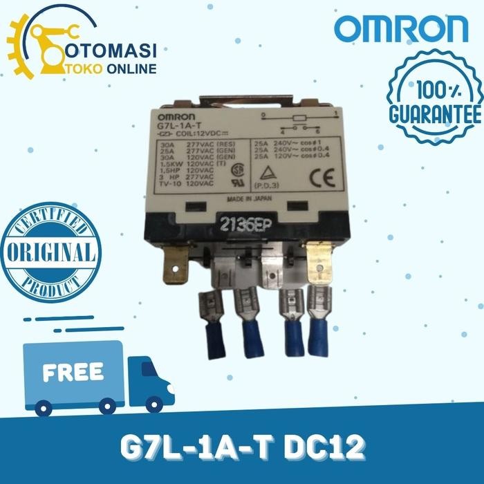 G7L-1A-T Dc12 Power Relay Omron Hemat