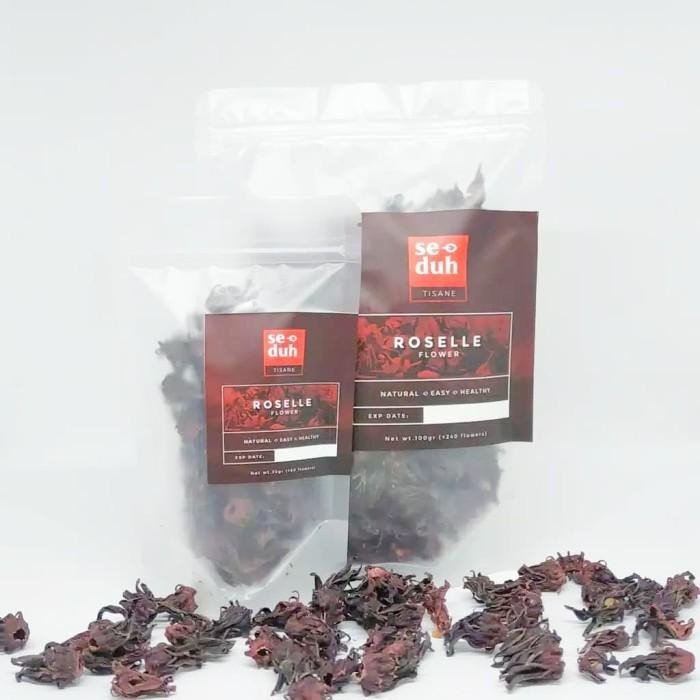 

SEDUH - Bunga Rosella Ungu Kering Rosela Teh Roselle Tisane 100 Gram bunga rosella kering PREMIUM