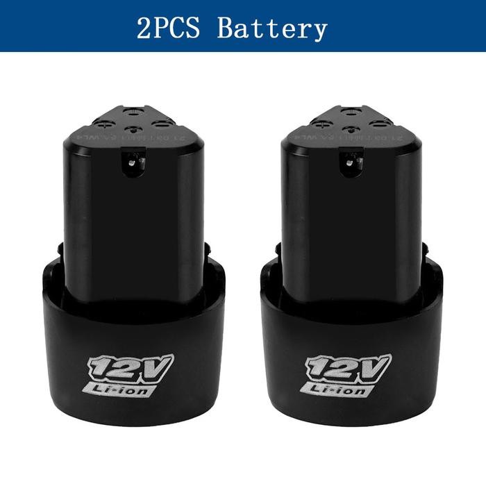 Kirim Sekarang2PCS batrai baterai bor cordless 12v 12 volt jld Baterai Bor Cordless Li-Ion 12 Volt