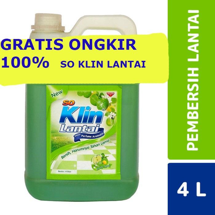 So Klin lantai Jerigen 4 Liter Wings Soklin Lantai 4 Liter