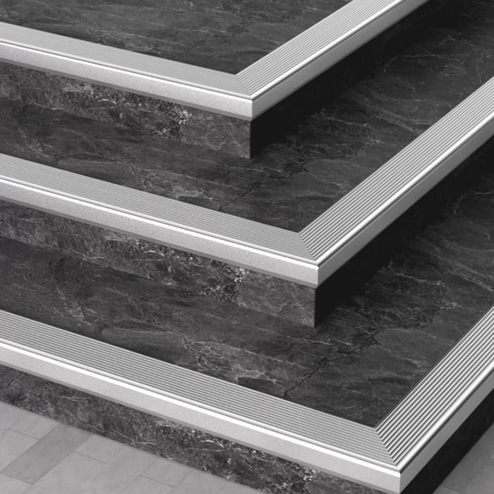 Paling Murah. Lis Tangga Aluminium 2Mm / Step Nosing Aluminium / Lis Siku Tangga 2Mm Gold, Silver