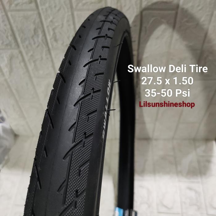 Ban Luar 27.5 x 1.50 Swallow Deli Tire 27.5x1.50 SA-235 Black 35-50Psi