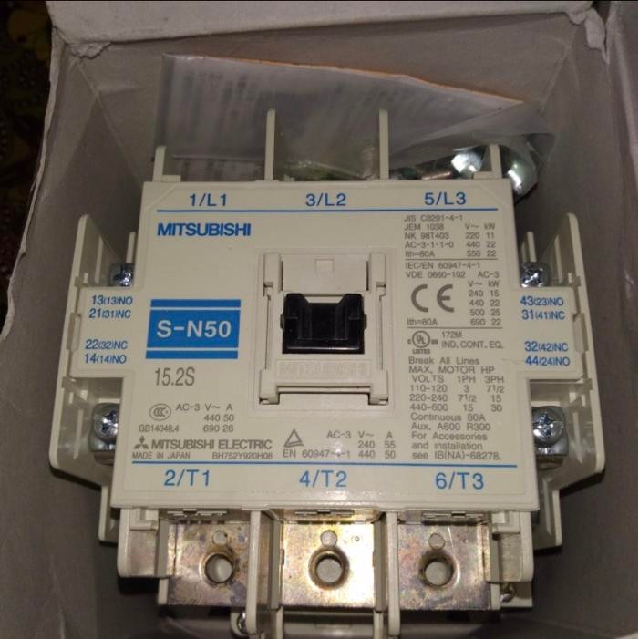 KONTAKTOR / CONTACTOR MITSUBISHI S-N50 SN50 SN-50