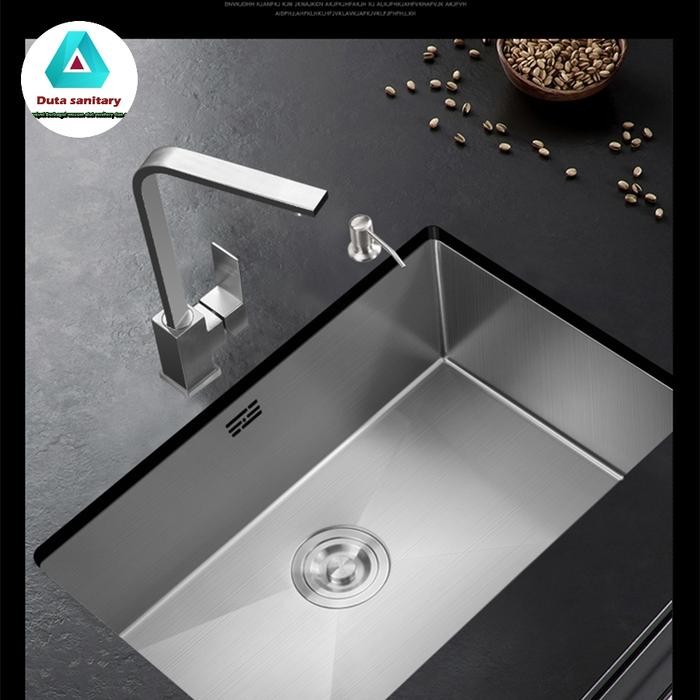Kitchen Sink Stainless 8050 1 Lubang Jumbo/ Bak Cuci Piring Stainless