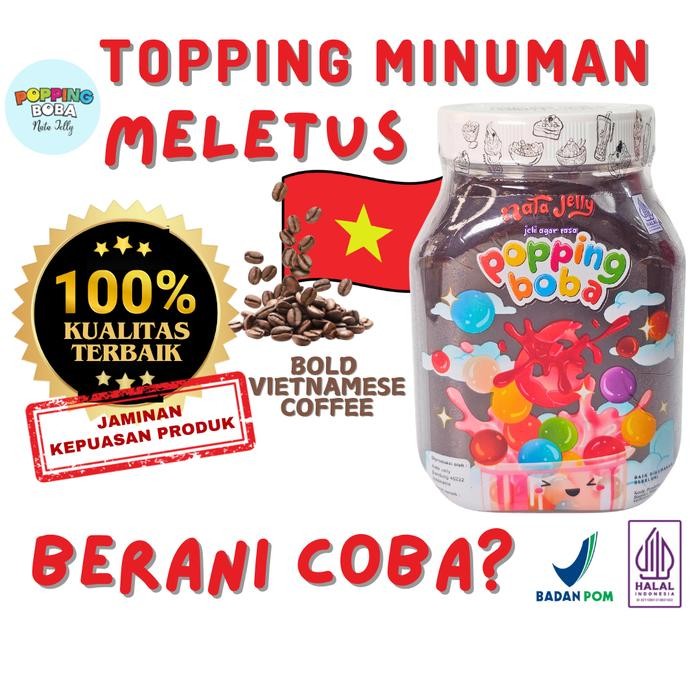 

Popping Boba Rasa Kopi 500 gram Topping Minuman New