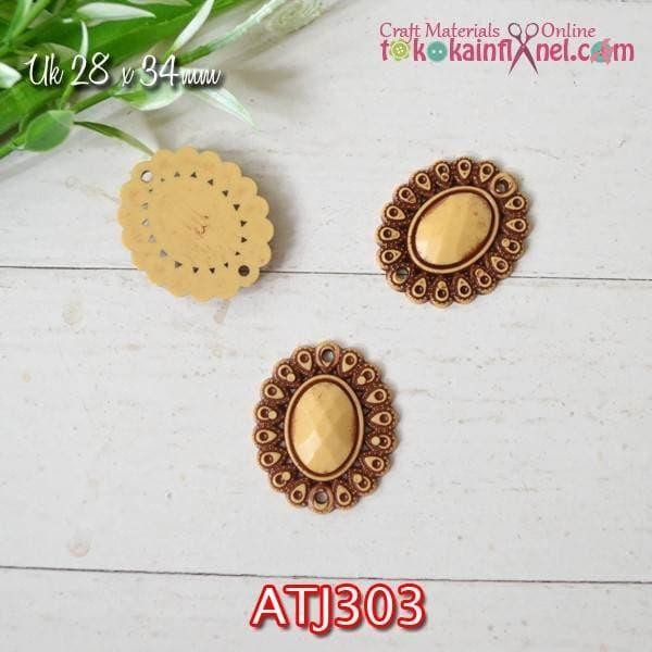 

ATJ303 Ornamen / Asesoris Jahit Corak Ku uk 2,8 x 3,4cm Per Satuan